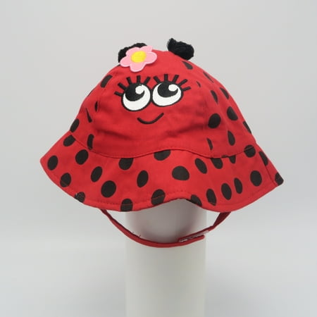 

Pre-owned So Dorable Girls Red | Black Sun Hat size: 6-12 Months