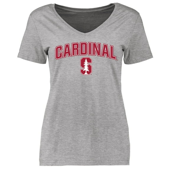 Women's Ash Stanford Cardinal Proud Mascot T-Shirt