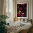 thumbnail image 4 of Dramatic Burgundy Midnight Rose Garden - Painting Floral Flowers Botanical Garden Vintage Pattern Autumn Unframed Wall Art Print 24 x 32 inches, 4 of 13
