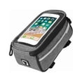 thumbnail image 2 of Bike Storage Bag Multifunctional Waterproof Portable 6 Inch Cycling Front Tube Pouch Phone Holder Cycling Accessories Black, 2 of 13