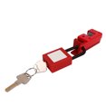 thumbnail image 2 of Circuit Breaker Lock Set Aluminum Alloy Anti Corrosion Electrical Safety Lockout Kit with 38mm Nylon Padlock, 2 of 8
