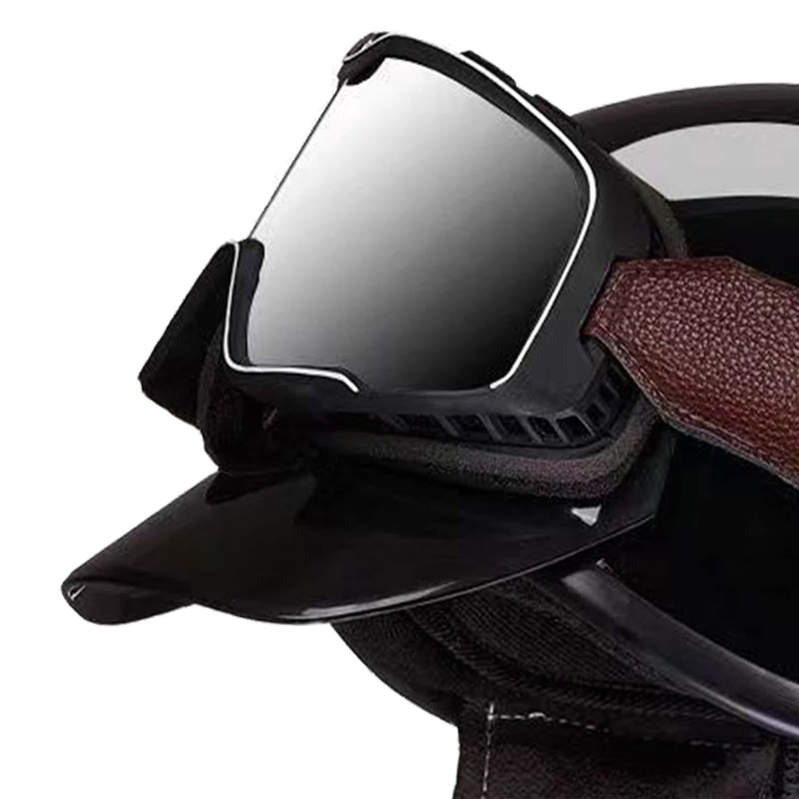 Baoblaze Scooter Helmet Comfortable Breathable Cycling Accessories Motorbike Helmet Bright Black