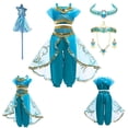 thumbnail image 1 of Disfraz de Anna y Elsa para niños y niñas, conjunto de ropa de Fiesta infantil, vestido de princesa Alice, para Halloween y Navidad Fivean unisex, 1 of 2