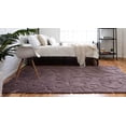 thumbnail image 4 of Rugs.com Botanical Shag Collection Rug – 4' x 6' Violet Shag Rug Perfect For Living Rooms, Large Dining Rooms, Open Floorplans, 4 of 9