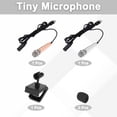 thumbnail image 3 of 2 Pcs Mini Microphone, Mini Mic Tiny Microphone Phone Type C Mic Small Microphone with Bracket, Sponge Cover for Record Phone Voice, Gold/Silver, 3 of 6