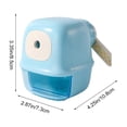 thumbnail image 4 of MTBLYS Auto Feed Pencil Sharpener Alloy Steel Cutter Handheld Fits Round Triangular Hexagonal Pencils Solid Base Large Shavings Box 1 Piece Home Use, 4 of 7