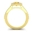 thumbnail image 4 of 1.35 Ct New (F-G/VS1) Natural Diamond Citrine Gemstone Engagement Ring for Women Solid 14K Yellow Gold Size 7 by Diamond-Capitals, 4 of 8