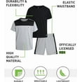 thumbnail image 2 of RBX Boys' Active Shorts Set - 3 Piece Performance T-Shirt and Athletic Basketball Shorts - Activewear Outfit (4-12), 2 of 7