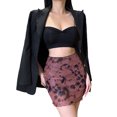 thumbnail image 2 of Mialoley Jupe Courte Ajustée pour Femmes, Motif Imprimé Taille Haute, 2 of 7
