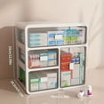 thumbnail image 5 of 1pc Medicine Storage Drawer Box With 3/4/layers, Portable Large Capacity Medicine, 5 of 5