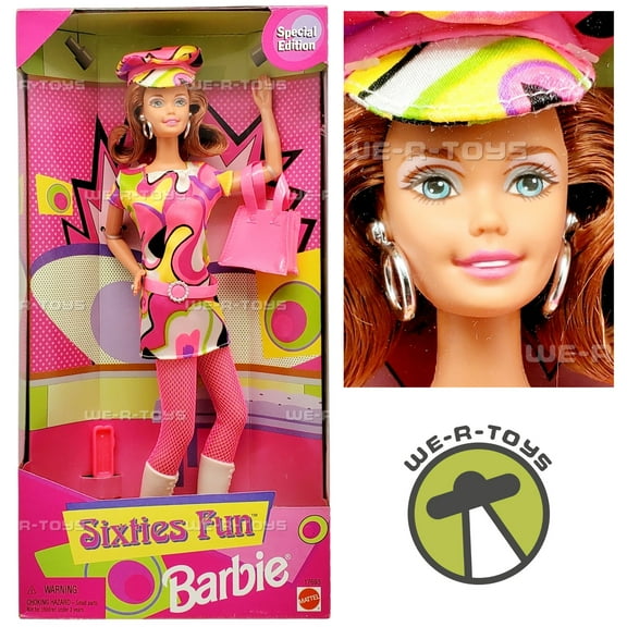 Sixties Fun Barbie Doll Special Edition Red Hair 1997 Mattel 17693