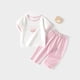 thumbnail image 4 of Ropa fina de verano para bebés, hecha de poliéster, para hombres y mujeres, para recién nacidos, con aire acondicionado, pijama de manga corta y cuello redondo., 4 of 6