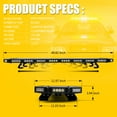 thumbnail image 7 of Xprite Black Hawk 48" Professional Amber LED Stealth Low Profile Roof Top Strobe Light Bar, 7 of 7