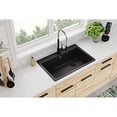 thumbnail image 6 of Elkay Quartz Classic 33" x 22" x 9-1/2", Single Bowl Drop-in Sink, Black, 6 of 12