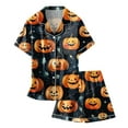 thumbnail image 3 of Girls Outfits&Set Pajamas For Children Shirt And Pant Cute Printed Matching Set Sleepwear With Pockets For Halloween, 3 of 4