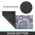 thumbnail image 6 of Purple and Teal Paisley and Floral Pattern Kitchen Rugs Sets Of 2,Anti Fatigue Kitchen Mat Rugs Non Slip Washable,Decorative Kitchen Floor Mats for Kitchen,Sink,Laundry,17"x30"+17"x47", 6 of 7