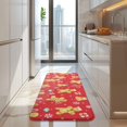 thumbnail image 4 of Red Christmas Gingerbread Man Pattern Kitchen Rug Mat,Kitchen Runner Rugs Non Skid Washable,Decorative Kitchen Floor Mats for Kitchen,Sink,Laundry,17"x47.2", 4 of 7