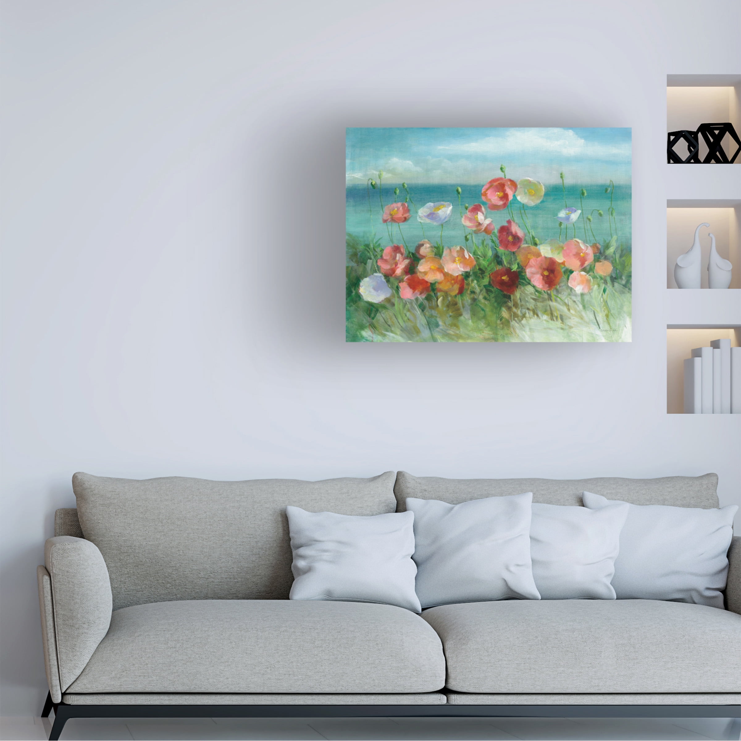Danhui Nai 'Coastal Poppies' Canvas Art