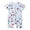 White, variant on Toddler Baby Boys Girls Cute Cartoon Pattern Short Sleeve Double Zipper Romper Jumpsuit Cotton One-piece Romper 2-3 Years Yellow on Clearance
