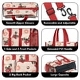 thumbnail image 3 of Teacher Tote Bag,Pug and Donut Teacher Utility Tote Bag,Large Work Tote Bags for Women with Multiple Pockets,Top Zipper Closure,13.8x10.6x6.7 Inch, 3 of 5
