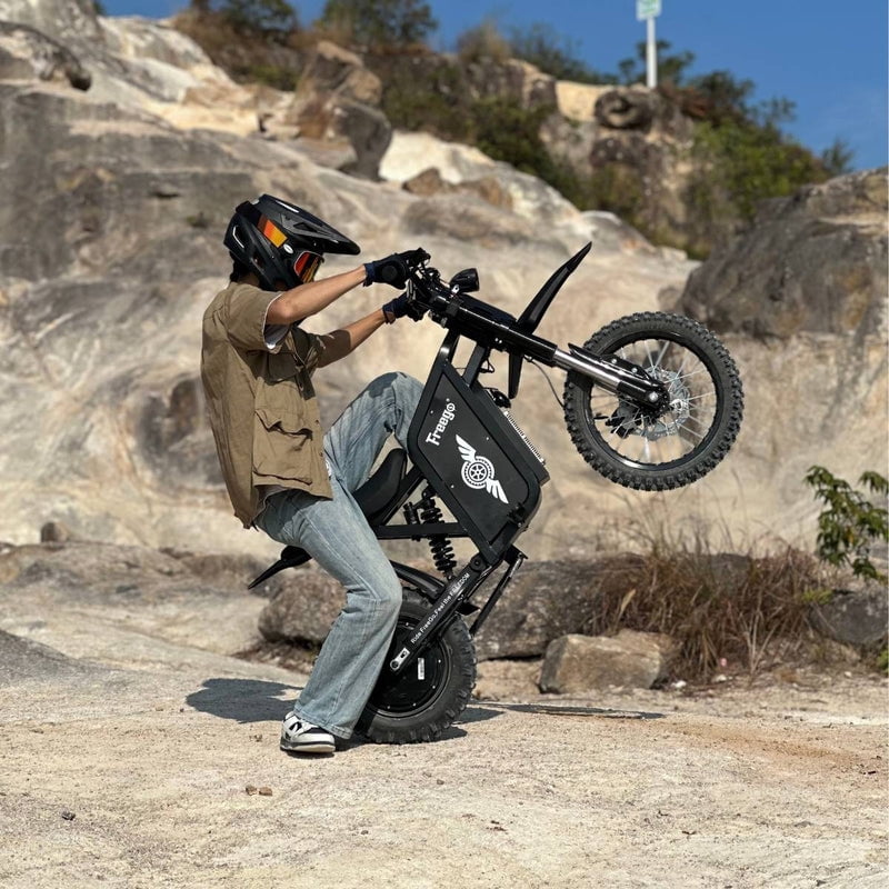 Freego X0 Electric Mini Bike for Teens and Adults, 3600W/60V 25Ah/40MPH,  265 lbs Max Load Lightweight Mountainbike, 5’1”–5’9” Rider