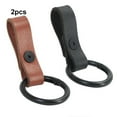 thumbnail image 4 of xinxixnxx 2 Pcs Porte-Clés en Cuir Auto Couleur Unie Réutilisable Détachable Contrôle de Porte Automobile Télécommande Porte-Clés Cadeau, 4 of 6