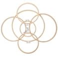 thumbnail image 2 of 6Pcs Embroidery Hoops Sewing Hoops Bamboo Cross Stitch Hoops Craft Sewing Frames Embroidery Rings, 2 of 7