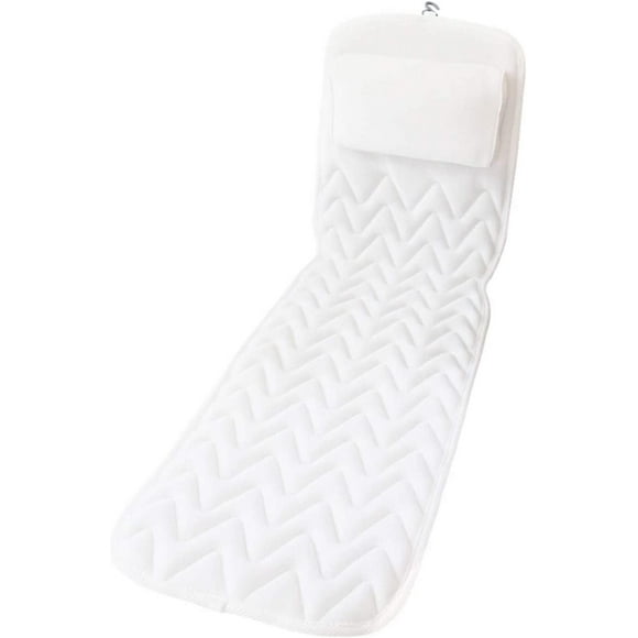 Bath Pillow,Bathtub Pillow Bath Pillow Full Body Spa Bathtub Pillow Mat, Spa Mattress with 3D Air Mesh Technology with Large Non-Slip Suction Cups, Head Neck Back Support Cushion Bath Cushion