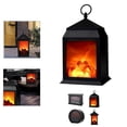 thumbnail image 2 of LED Fireplace Lantern Simulation Flame Lamp USB Rechargeable Table Decor Lamp, 2 of 5