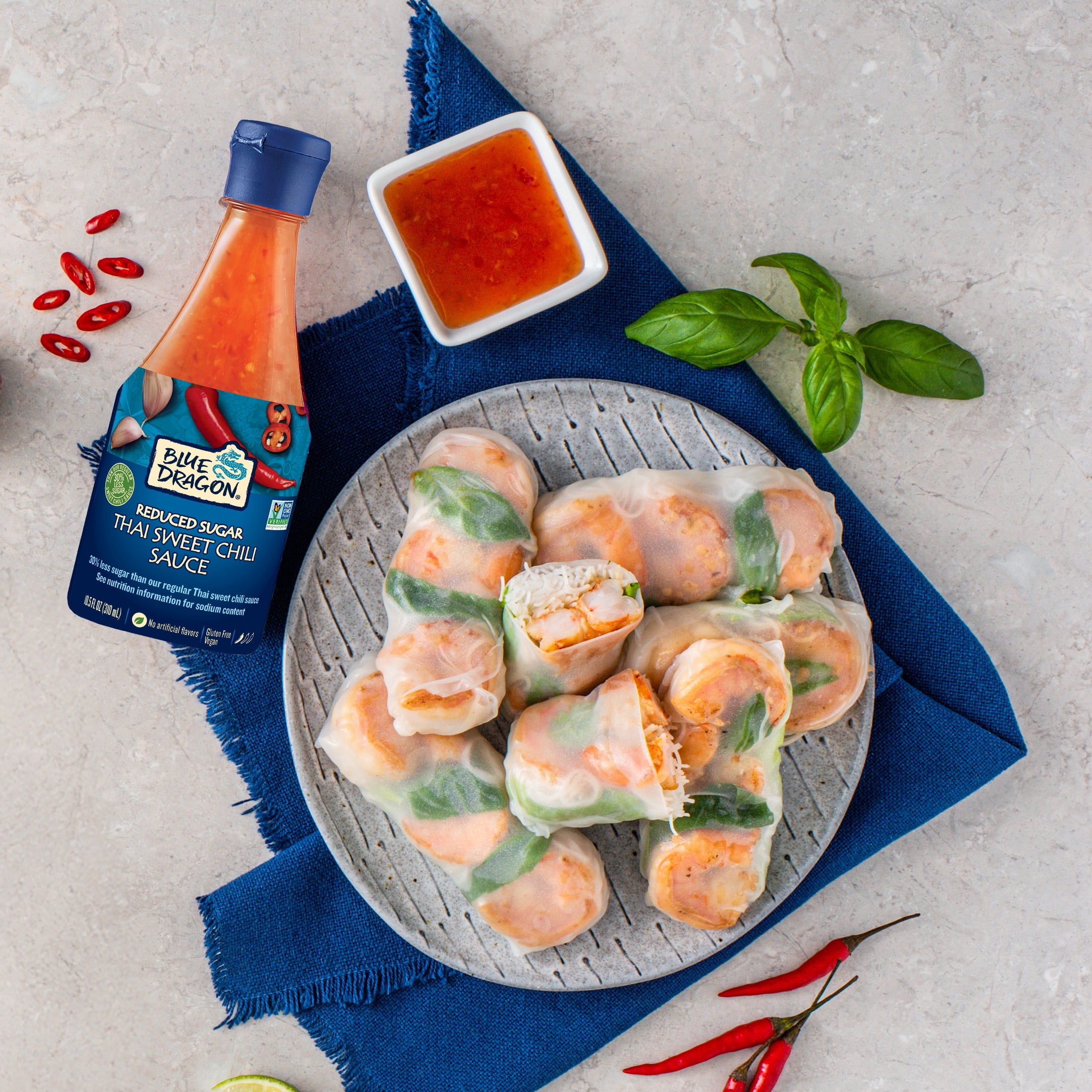 Blue Dragon Reduced Sugar Thai Sweet Chili Dipping Sauce, 10.5 Ounce