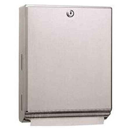 Classic Series Surface-Mounted Paper Towel Dispenser, With Tumble Lock, Stainless