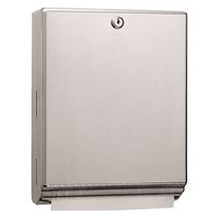 Classic Series Surface-Mounted Paper Towel Dispenser, With Tumble Lock, Stainless Steel