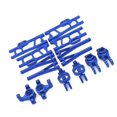 thumbnail image 3 of Juego de metal, bloque de dirección, soporte de brazo de suspensión para Wltoys, azul Afortunado Sencillez, 3 of 5