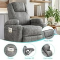 thumbnail image 2 of Furmax Power Lift Leathaire Fabric Recliner Chair Massage Recliner Sofa for Bedroom,Gray, 2 of 7