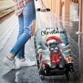 thumbnail image 3 of Merry Christmas Schnauzer Enjoys Woofmas Winter Xmas Holiday Travel Luggage Cover Miniature Schnauzer Dog Lover Suitcase Dust Protective Decor - 02022, 3 of 5