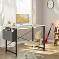 thumbnail image 5 of Gianna 47" Computer Desk with Metal Frame, Waterproof Surface and Storage Bag – Perfect for Office Use, White, 5 of 5