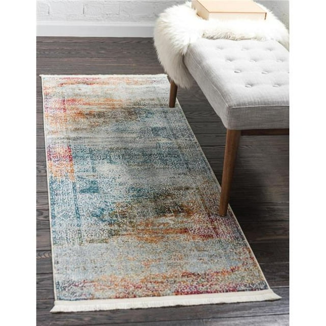 Unique Loom 3140249 2 Pi 7 Po x 10 Pi Marimelena Baracoa Runner Rug&44; Multi Couleur