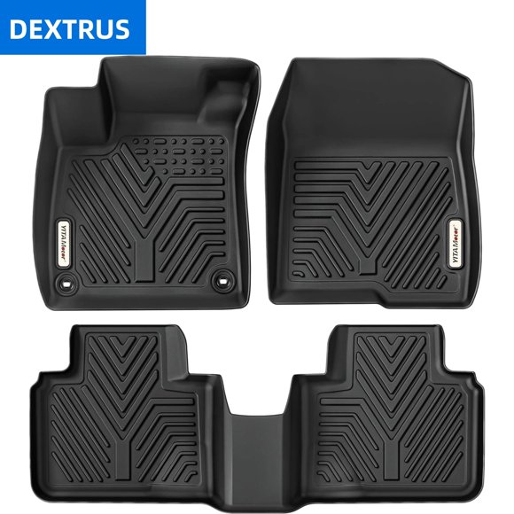 DEXTRUS Tapis de Sol 3D pour Voiture pour Honda Accord Berline 2018-2022, Toutes Saisons, Doublures en Caoutchouc TPE, Faciles à Nettoyer, Imperméables, Protection contre la Neige, la Boue et l'Huile pour Voitures, Noir