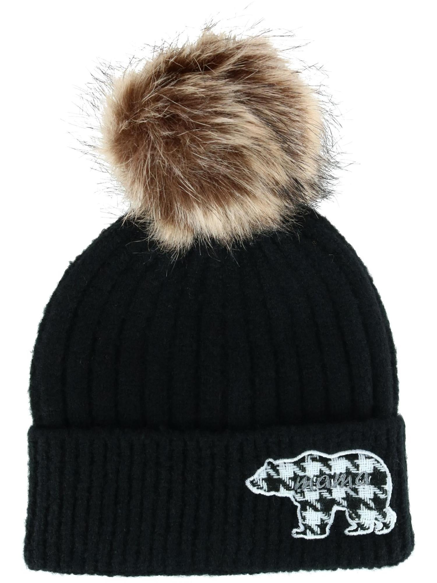 David \u0026 Young Mama Bear Beanie Hat with 