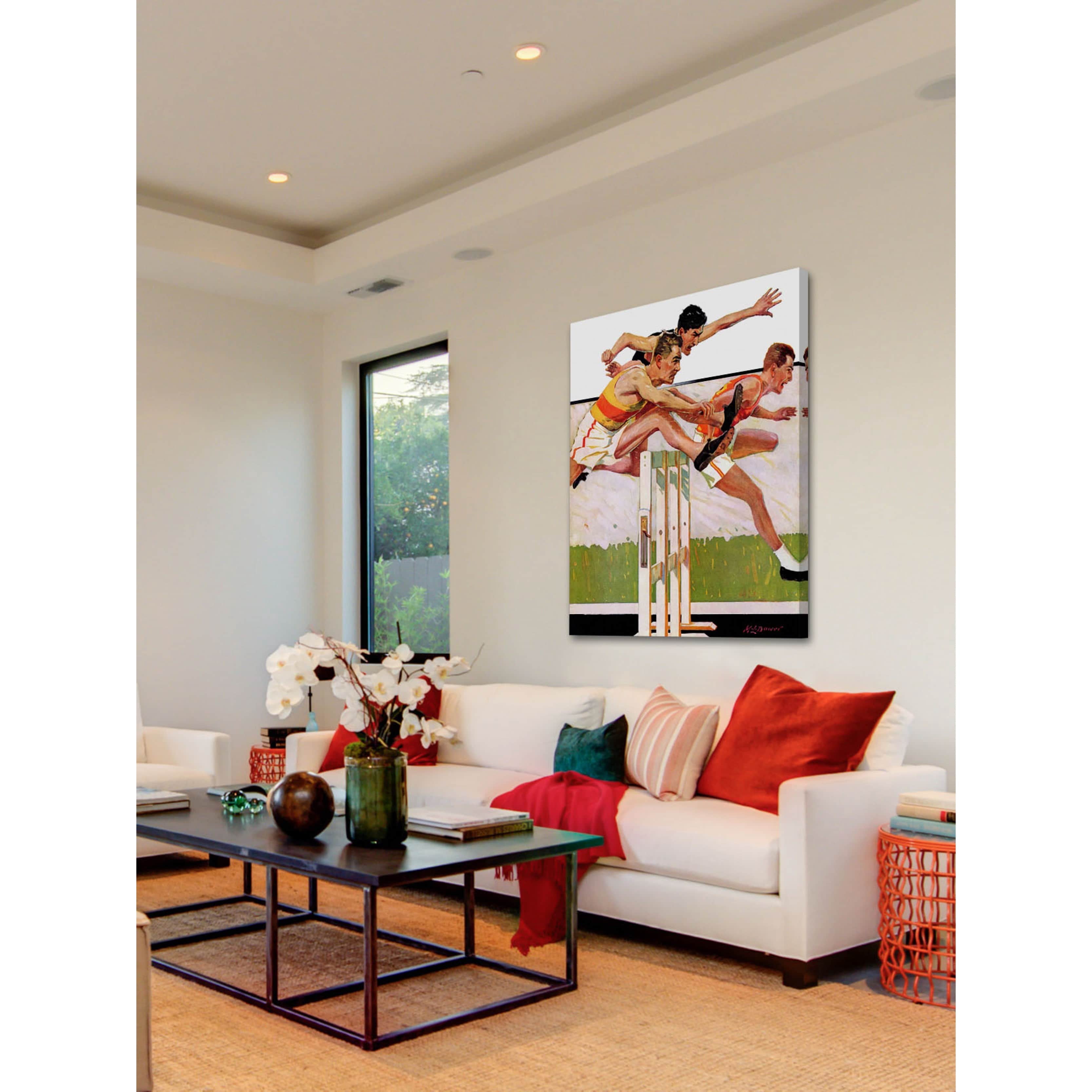 Marmont Hill Hurdlers by Maurice Bower Painting Print on Canvas