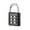 Black Six bonds, variant on 6/8/10 Digit Combination w/ Keys Travel Suitcase Luggage Lock Bag Padlock Rese ( X6R9