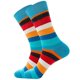 thumbnail image 3 of Funny socks for men, colorful and interesting patterns, combed cotton, office socks, cool mid-calf, unique and eye-catching patterns (5 pairs)B, 3 of 5