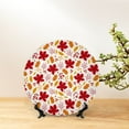 thumbnail image 6 of Bingfone fall laef Maple Print Bone China Dinner Decorative Plates,Handmade Ceramic Dinner Plate with Stand for Home Club-10in, 6 of 6