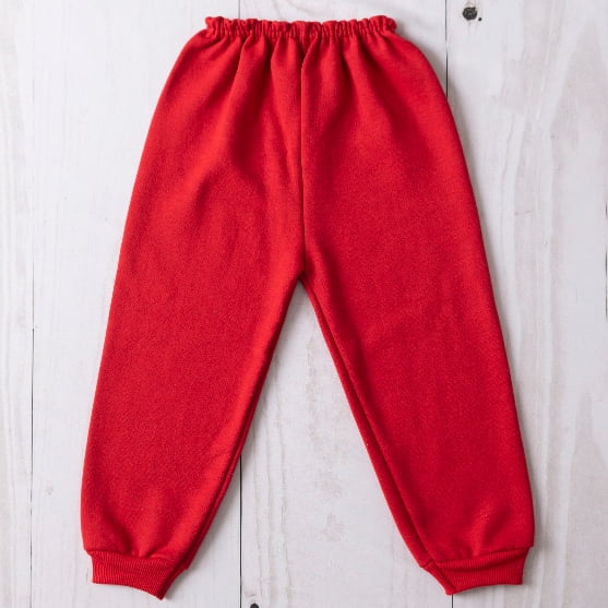 Pantalón Infantil Polar Moleton Con Vuelta S/M/L-1/2/3 zhangyuxiang unisex
