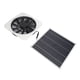 thumbnail image 3 of Extractor de aire redondo de 10" para invernaderos, cobertizos y gallineros, alimentado con energía solar, kit de ventilador con panel solar de 100 W, color blanco, 3 of 8