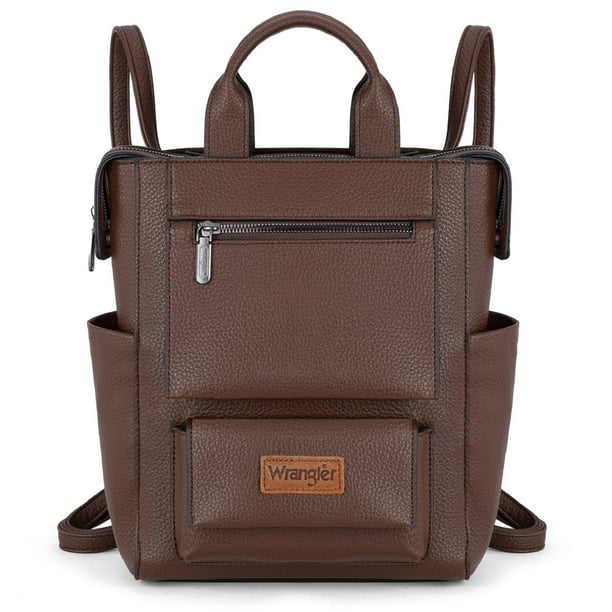 Mochila Montana West Wrangler de cuero vegano para mujer