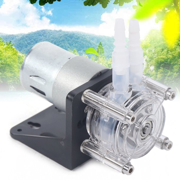 FETCOI Peristaltic Pump Three Rollers 400mL/M Dosing Pump Geared Motor