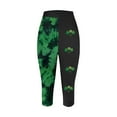 thumbnail image 4 of QATAINLAV Womens St Patricks Day Leggings Casual Tummy Control High Waisted Cropped Leggings Fashion Clover Print Workout Capri Pants Green S Prime Sales Today, 4 of 5
