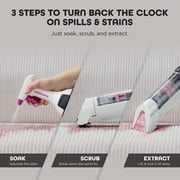 Shark StainForce Cordless Spot, Stain, Odor Portable Cleaning System, for Carpets, Area Rugs, Upholstery, Stairs, with Storage Caddy, Accessories,Size Cleaning Solution, HX100 White