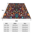 thumbnail image 3 of Pofeuu Colorful Mexican2 Print Ultra-Soft Micro Fleece Blanket,for Bed Or Sofa,All Season Throw Blankets Flannel Blanket-40"x30", 3 of 7